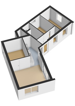 Floorplan - Schulpweg 60-24, 2211 XM Noordwijkerhout